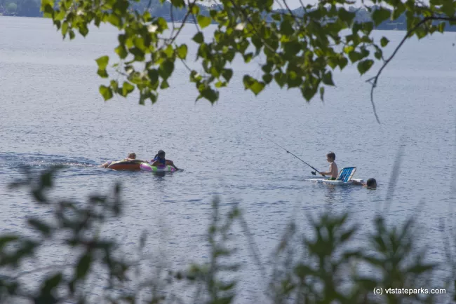 Fishing and floating at Knight Island State Park