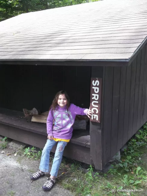A leanto at Brighton State Park