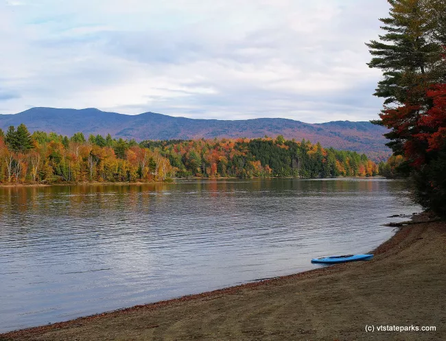 Fall colors at Little River State Park at the campers beach loop A