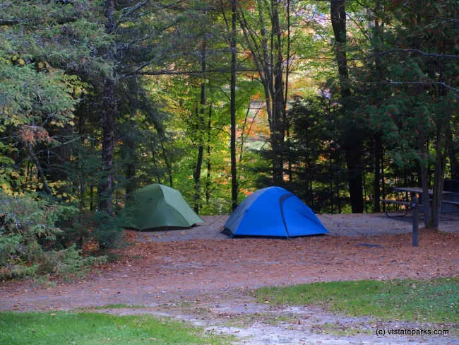 Fall camping at Little River State Park