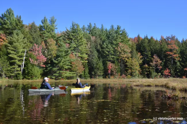 A perfect day for a paddle at Lowell Lake State Park by Linda Carlsen Sperry