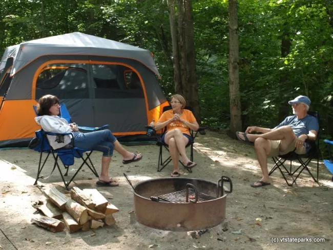 Relaxing at a site at Maidstone State Park by Matt Parsons
