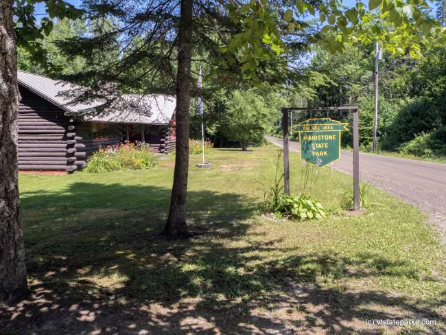 Entrance sign at Maidstone State Park by Kristy Willey