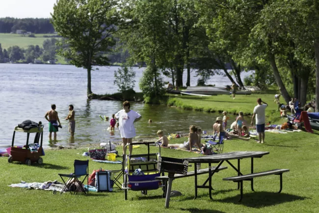 Great day at the beach for everybody at Lake Carmi State Park by Heather Sefcikbeac