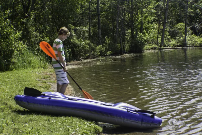 Go ahead, go in the water at Lake Carmi State Park by Heather Sefcik