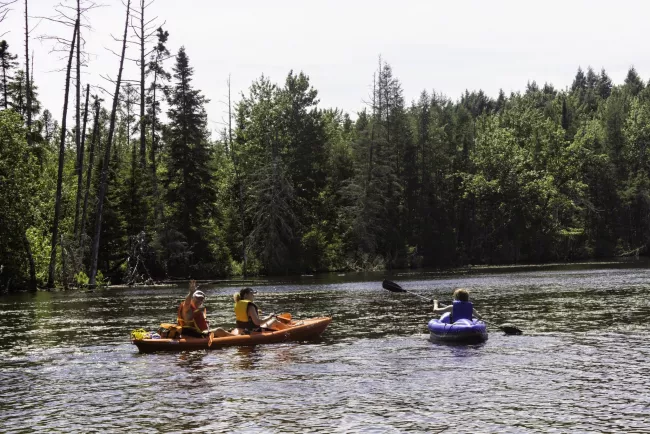 A beautiful day to kayak at Lake Carmi State Park by Heather Sefcik