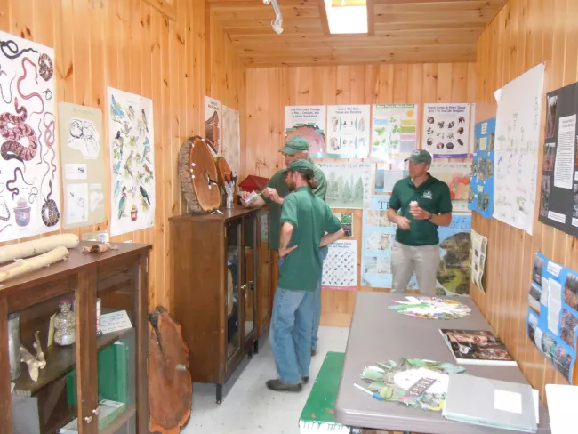 Nature center at Lake Carmi State Park by Nate McKeen