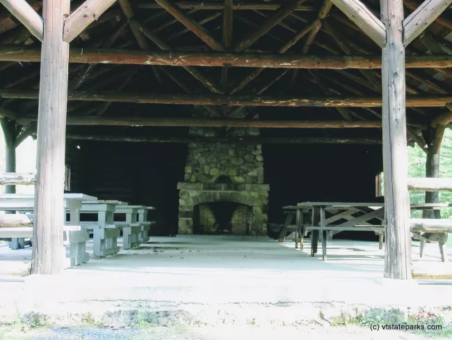 Inside the Osmore pavilion