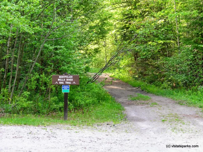 Bike path from Ricker Pond State Park