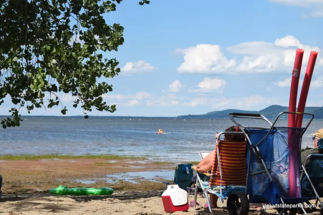Sandy Beach at Sand Bar State Park by Raven Schwan-Noble