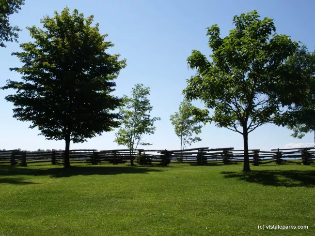 Wooden fence at Sand Bar State Park by Matt Parsons