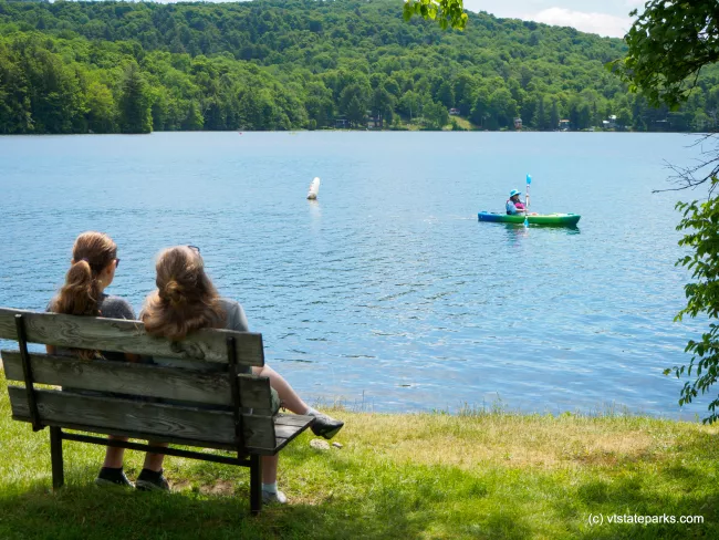 Just hanging out on the bench at Maidstone State Park watching the activity by Kristy Willey