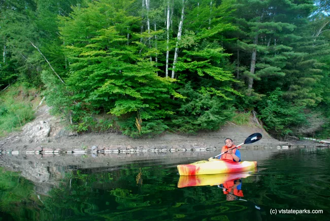 Kayaking at Kettle Pond State Park by Linda Carlsen Sperry