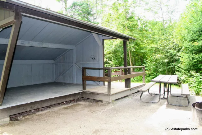 Accessible lean to at Stillwater State Park