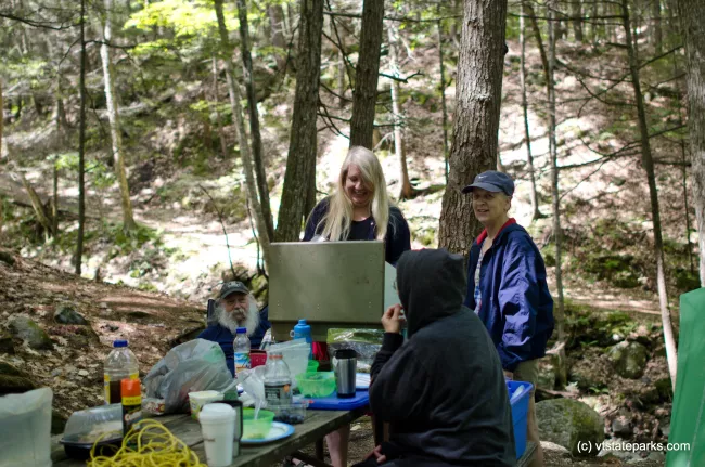 Group of campers at Townshend State Park by Molly Stromoski