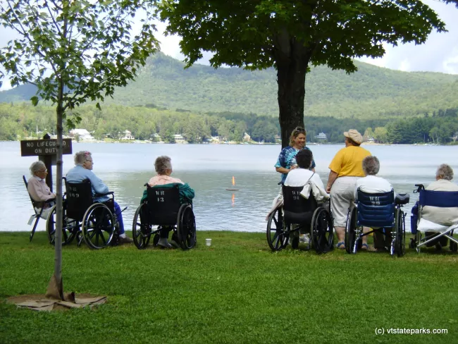 Its nice to sit by the water at Boulder Beach State Park by Michelle Boucher