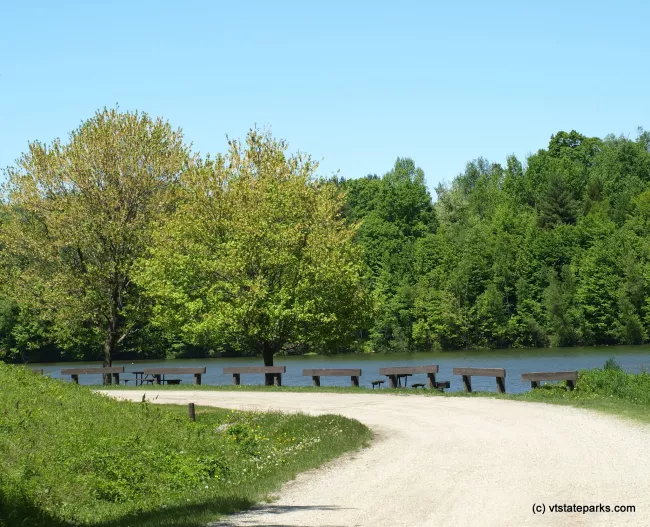 View of the road at Waterbury Center State Park