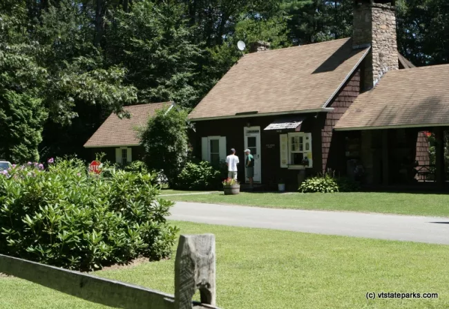 Park office and ranger house at Wilgus State Park by Sharon McQuarrie-Krampitz