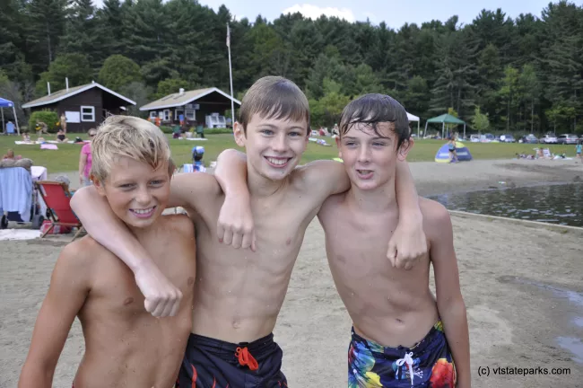 Wet friends at Silver Lake State Park by Julia Parent