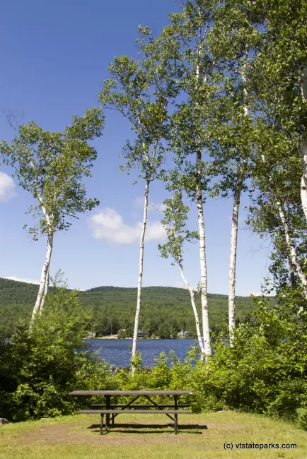 Picnic spot by Lake Groton at Boulder Beach State Park by Karalyn Mark
