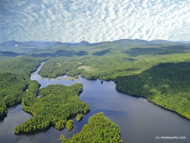 Overhead view of Green River Reservoir State Park
