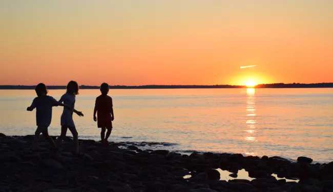 Burton Island sunset