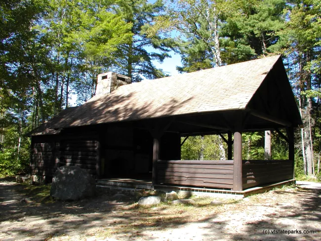 Pavilion is not rented out but events from the park sometimes happen here at Ricker Poind State Park