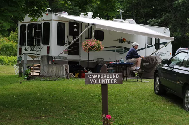 Campground volunteer