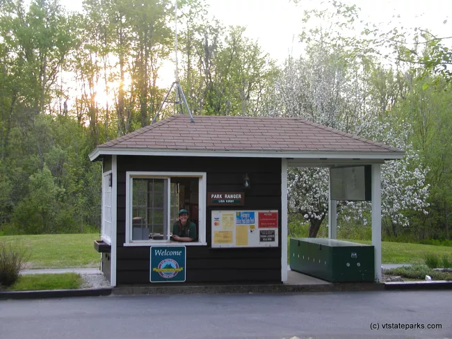 Ranger station at Ricker Pond State Park