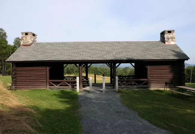 The pavilion at Coolidge can seat up to 70 and offers great views