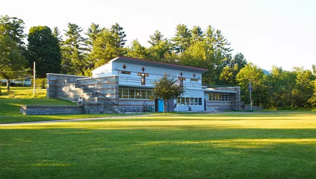 The historic beach house is still a popular attraction today