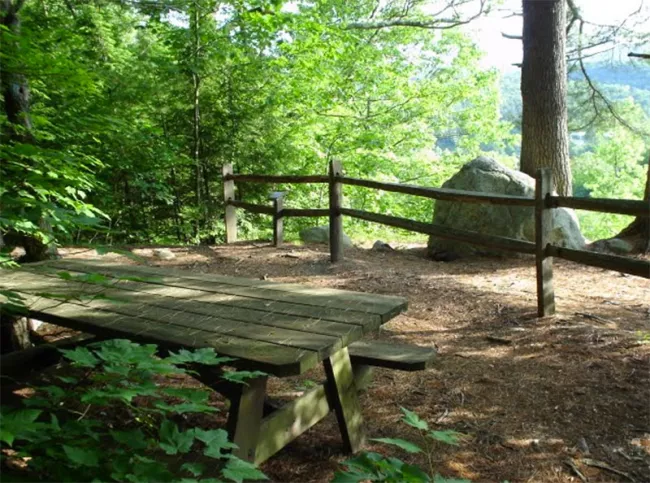A great spot for a picnic on the Sunset Trail