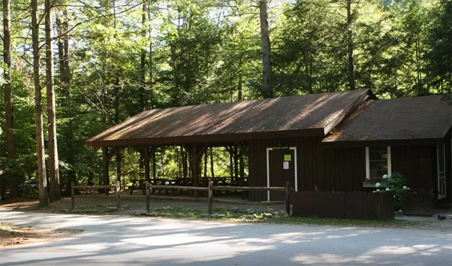 Jamaica State Park pavilion and nature center