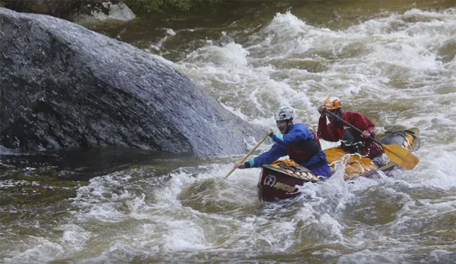Whitewater kayaking