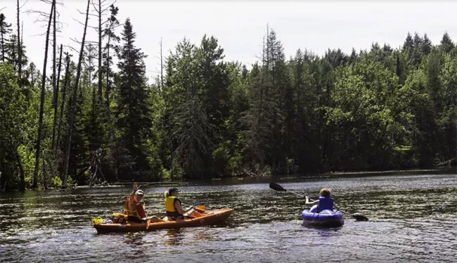 Kayaking at Lake Carmi State Park