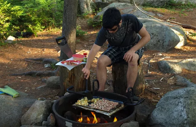 Breakfast on the grill