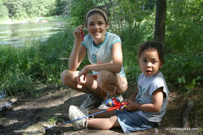 Fishing at Half Moon Pond State Park by Sharon Krampitz