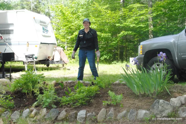 Gardening at Big Deer State Park by Nicole Olmstead
