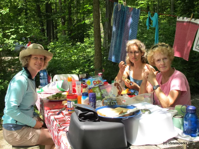Lunch time at Half Moon Pond State Park by Caroline Bell