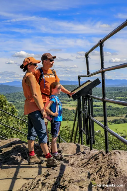 Family learning at Mt Philo State Park by Bob Ricketson