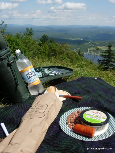 Elmore State Park picnic spread by Evan and Erin Meenan