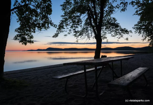 Beautiful sunset at Sand Bar State Park by Jesse Keck