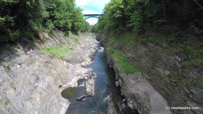 Shot of the gorge from above at Quechee State Park by Roguen Carlson