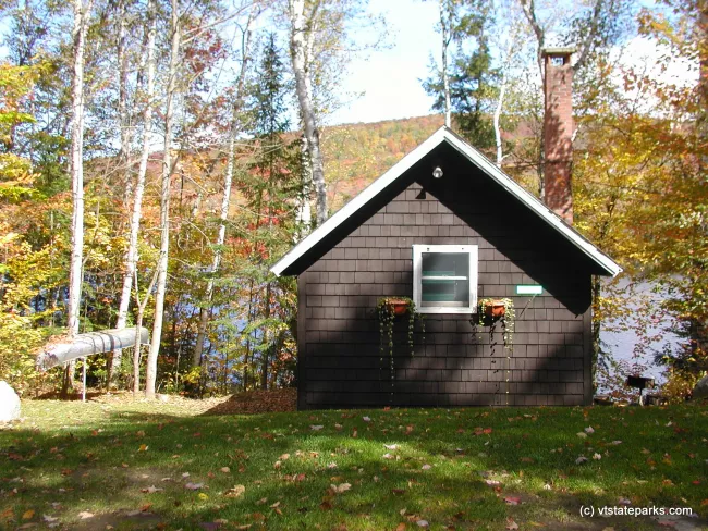 Original cottage at Ricker Pond State Park