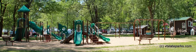 Playground panorama at Sand Bar State Park by Meghan Lynch