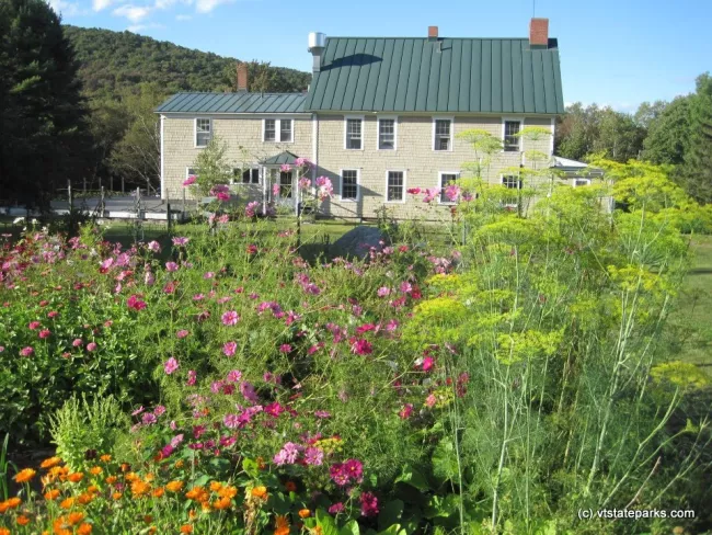 Flowers are grown to put on the tables at Seyon Lodge State Park