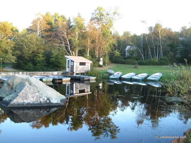 Boats are rented for fly fishing at Seyon Lodge State Park
