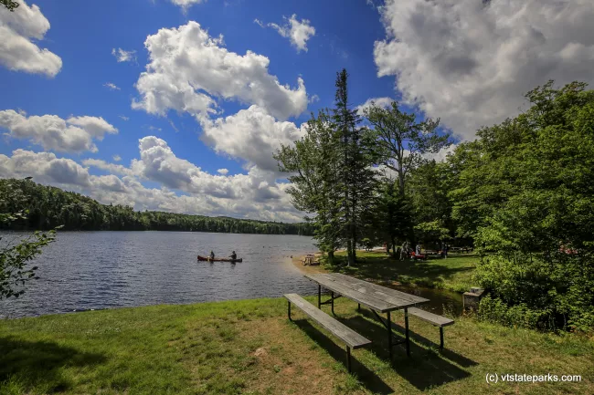 From day use you see a canoer at Woodford State Park by bob Ricketson